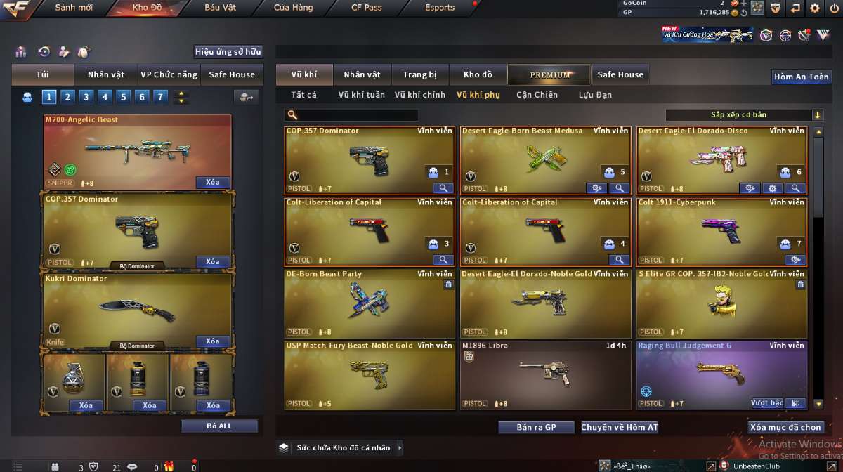shop acc cf uy tin gia re